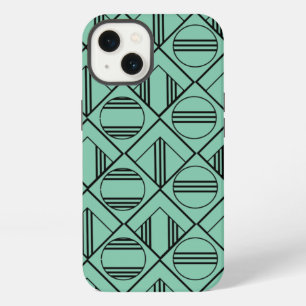 Art Deco Kreise und Diamanten iPhone Hülle