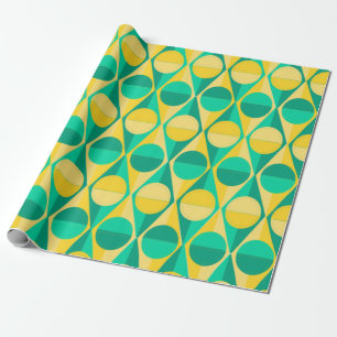 Art-Deco-Kreise und Dreiecke Geschenkpapier