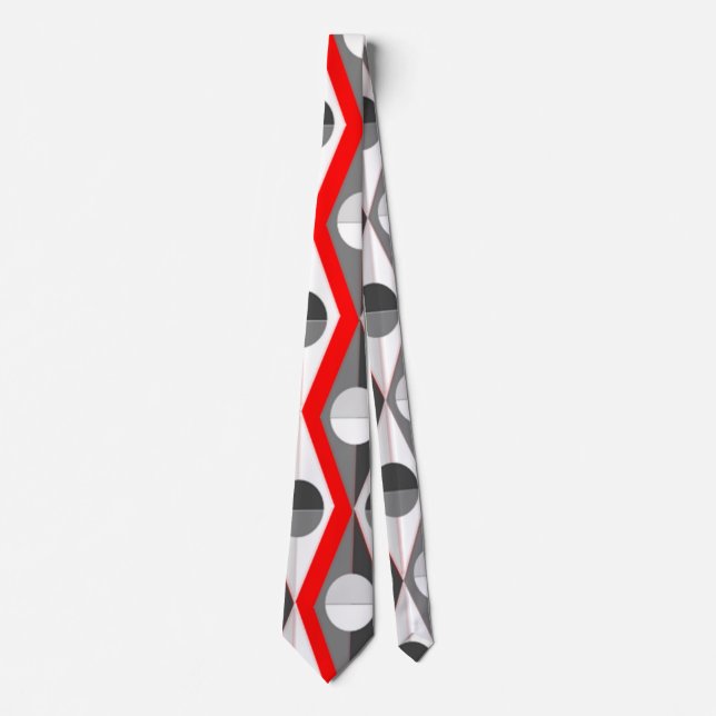 Art-Deco-Kreise und Dreiecke Krawatte (Vorderseite)