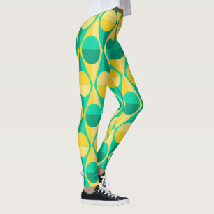 Art-Deco-Kreise und Dreiecke Leggings