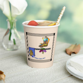 Art Deco Küche Bistro Personalisiert Pappbecher