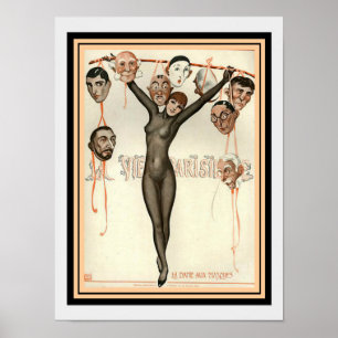 Art Déco La Vie Parisienne 12 x 16 Imprimer
