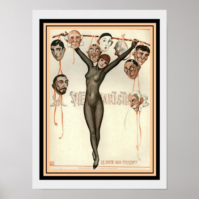 Art Déco La Vie Parisienne 12 x 16 Imprimer (Devant)