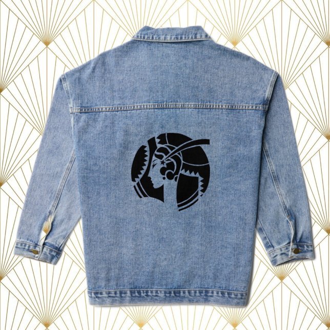 Art Deco Lady Denim Jacket Jeansjacke (Von Creator hochgeladen)