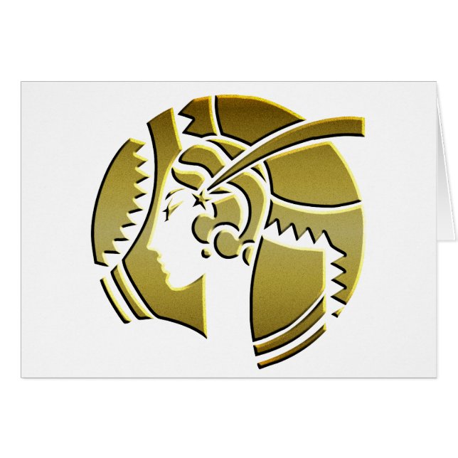 Art Deco Lady in Gold (Vorderseite (Horizontal))