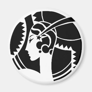 Art Deco Lady Magnet