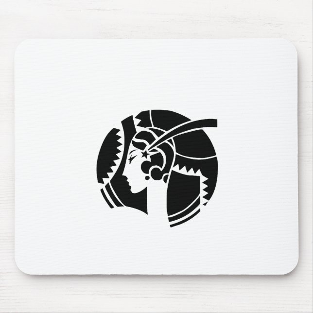 Art Deco Lady Mousepad (Vorne)