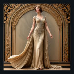 Art Deco Lady Poster<br><div class="desc">Art Deco Lady Poster</div>