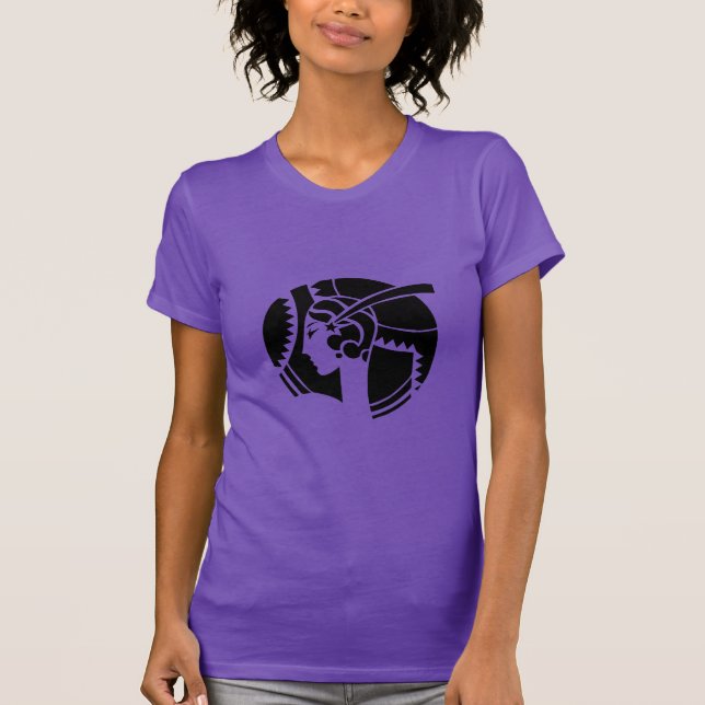 Art Deco Lady T-Shirt (Vorderseite)