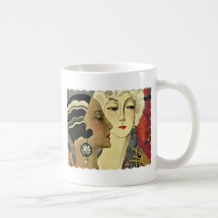 Art Deco Ladys Kaffeetasse