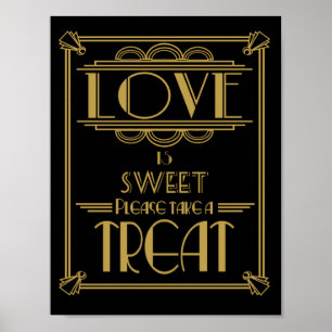 Art Déco L'amour est doux Imprimer Roaring 20's