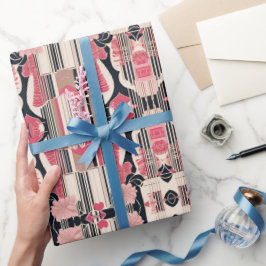 Art Deco Liebe Wrapping Paper Geschenkpapier