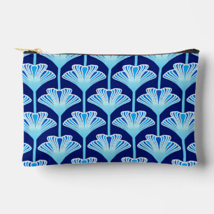 Art Deco Lily, Cobalt Blue, Aqua und White Zubehörtasche