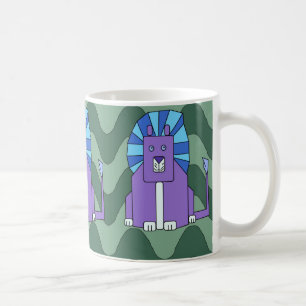 Art Deco Lion Tasse