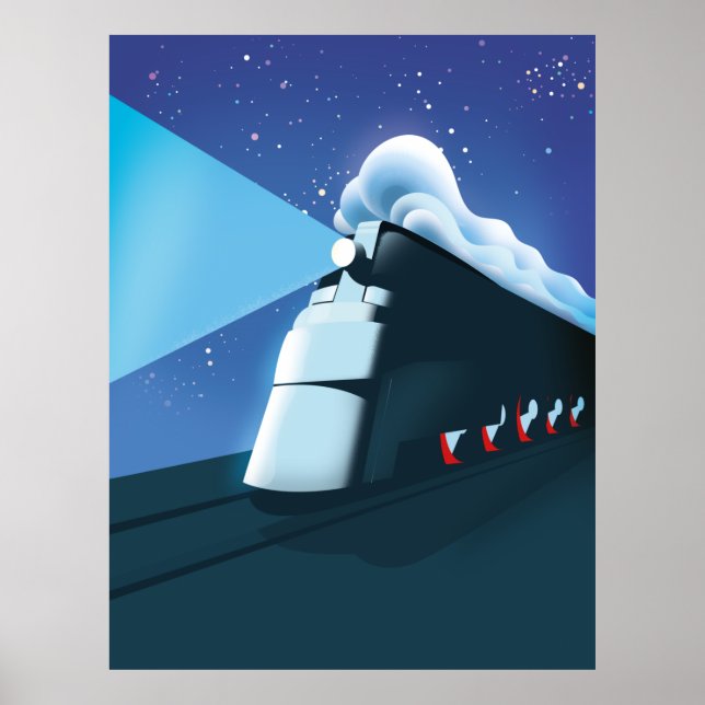 Art Deco Locomotive Poster (Vorne)