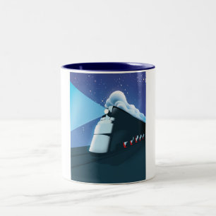 Art Deco Locomotive Zweifarbige Tasse