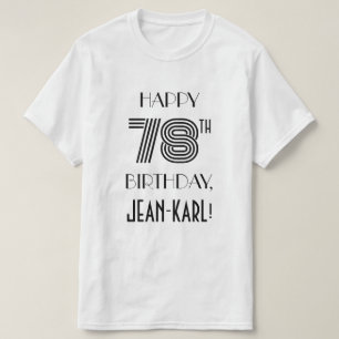 Art Deco Look 78. Geburtstagsparty Shirt