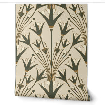Art Deco Lotus - Jakobsmuschel-Lotus - Braun und G