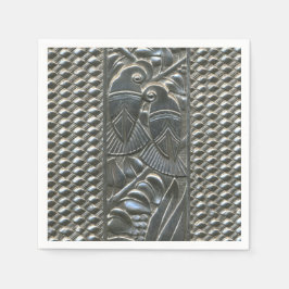 Art Deco Love Birds Paper Napkin Serviette
