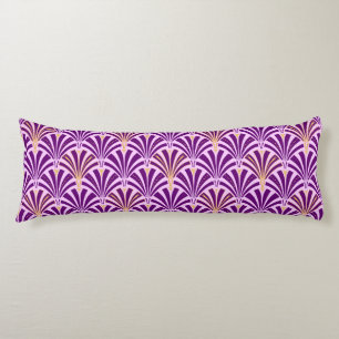 Art-Deco-Lüftermuster - lila und orchid Seitenschläferkissen