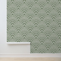 Art Deco Lüftermuster Sage Green
