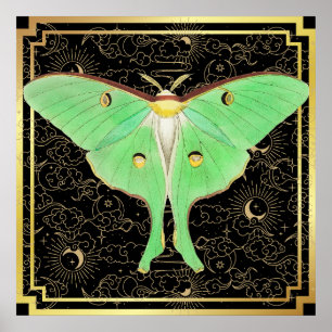 Art Déco Luna Moth