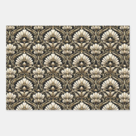 Art Deco Luxe Wrapping Paper Set Geschenkpapier Set