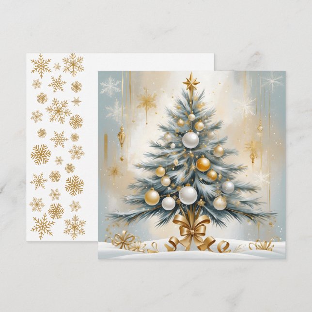 Art Deco Luxus Weihnachten (Vorne/Hinten)