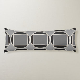 Art Deco macht Marokko in Schwarz und Grau Seitenschläferkissen