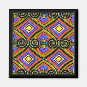 Art Deco macht Persia (helles, mehrfarbiges) Magnet