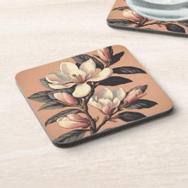 Art Deco Magnolia Untersetzer Set 6