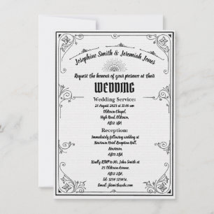 Art Déco Mariage e Card Invitation
