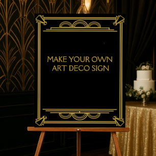 Art déco Mariage ou signe de fête faites votre pro