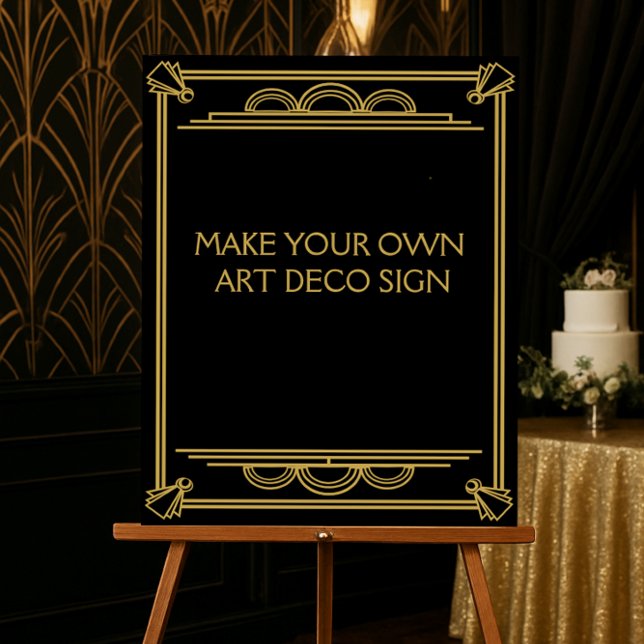 Art déco Mariage ou signe de fête faites votre pro (Créateur téléchargé)
