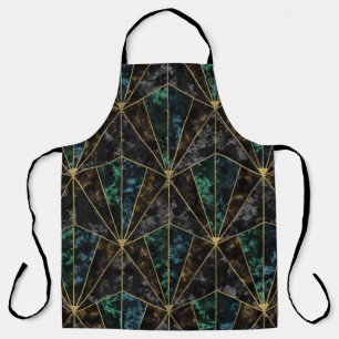 Art-Deco-Marmor: Malachite Luxury Schürze