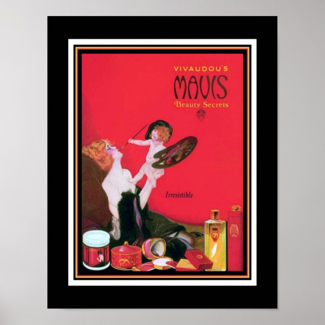 Art Deco Mavis Perfume Ad Poster (Vorne)