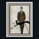 Art Deco Men's Fashion Poster 12 x 16<br><div class="desc">Männerwerbung,  Art-Deco,  Mode-Werbeplakat 12 x 16</div>