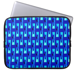 Art Deco Metallic Geometric - Cobalt Blue Laptopschutzhülle