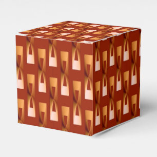 Art Deco Metallic Geometric - Kupfer und Rost Geschenkschachtel