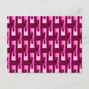 Art Deco Metallic Geometric - Orchid und Lila Postkarte