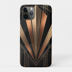 Art Deco Metallische Geometrische Eleganz Case-Mate iPhone Hülle