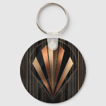 Art Deco Metallische Geometrische Eleganz
