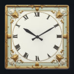 Art Deco Mint Quadratische Wanduhr<br><div class="desc">Großartiges Uhrendesign. Du wirst es wie andere Liebe bekommen. Sie können dieses Design auch für andere Produkte verwenden,  die Sie mögen,  oder Ihren Text anpassen und hinzufügen. Folgen Sie mir für mehr. Vielen Dank. Ich wünsche Ihnen einen schönen Tag.</div>