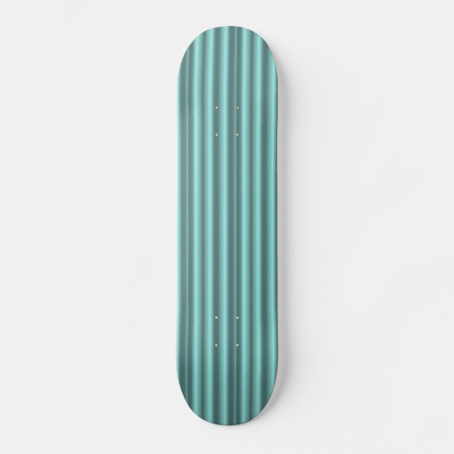 Art Deco mintgrüne Bedingungen Skateboard (Vorderseite)