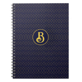 Art Deco Mit Monogramm Notizblock