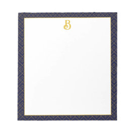 Art Deco Mit Monogramm Notizblock