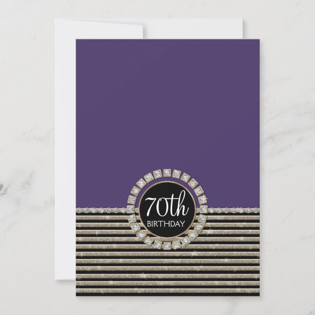 Art Deco Moderne, horizontale Strickpartei Einladung (Vorderseite)