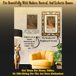 Art Deco Modifizierte Antoine Bourdelle Französisc Poster
