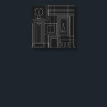 Art Deco Monochrome Print Wrapped Canvas Leinwanddruck<br><div class="desc">Mit diesem modernen,  abstrakten Leinwand können Sie jeden Wohnraum vergrößern.</div>