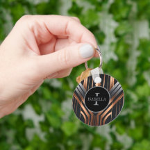 Art Deco Monogramm Kreis Namensdesign